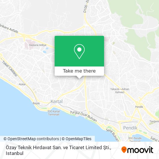 Özay Teknik Hırdavat San. ve Ticaret Limited Şti. map