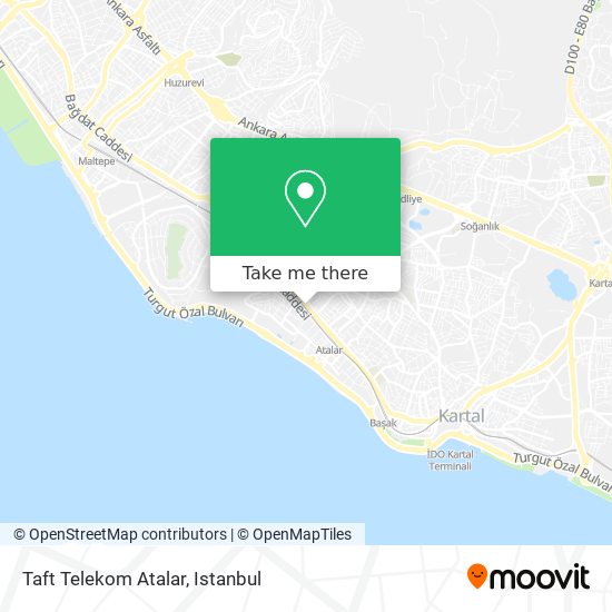 Taft Telekom Atalar map