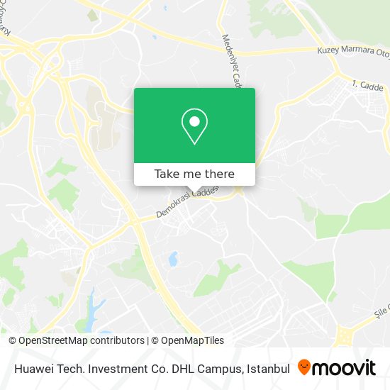 Huawei Tech. Investment Co. DHL Campus map