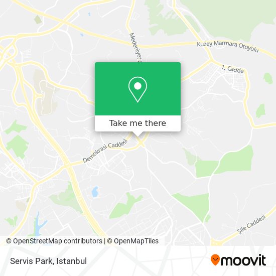 Servis Park map