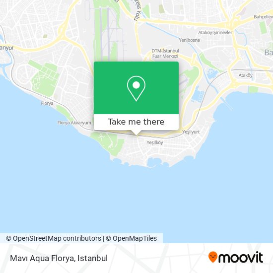 Mavı Aqua Florya map