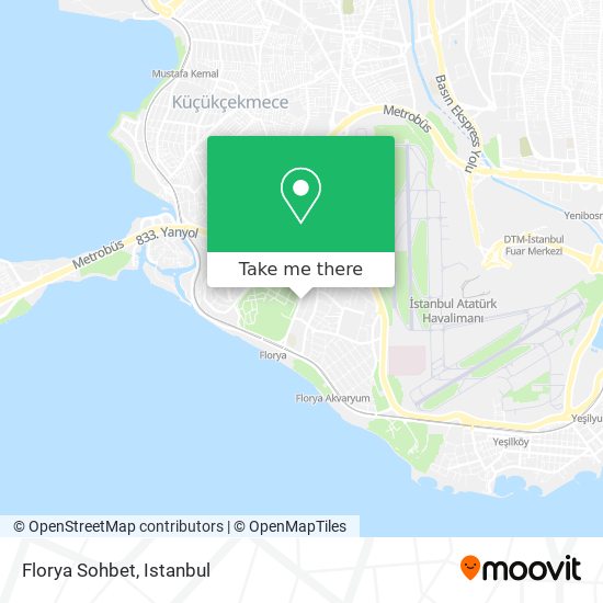 Florya Sohbet map