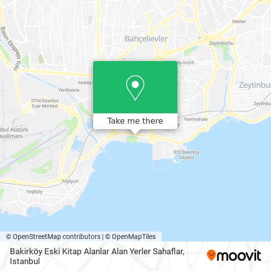 Bakirköy Eski Kitap Alanlar Alan Yerler Sahaflar map