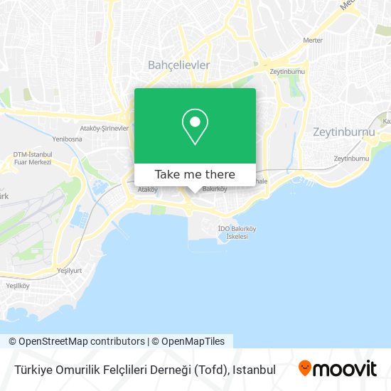 Türkiye Omurilik Felçlileri Derneği (Tofd) map