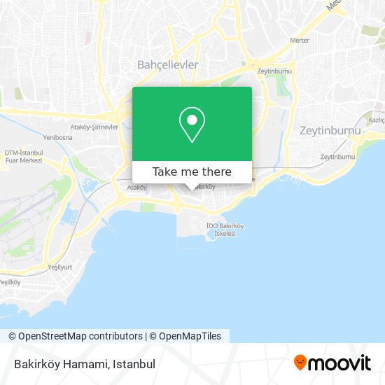 Bakirköy Hamami map