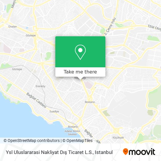 Ysl Uluslararasi Nakliyat Dış Ticaret L.S. map