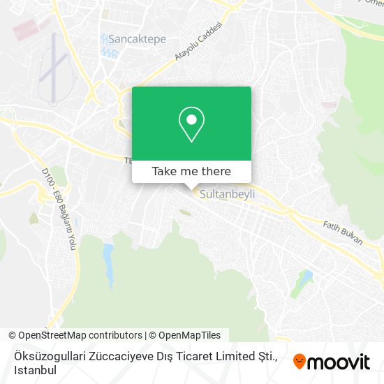 Öksüzogullari Züccaciyeve Dış Ticaret Limited Şti. map