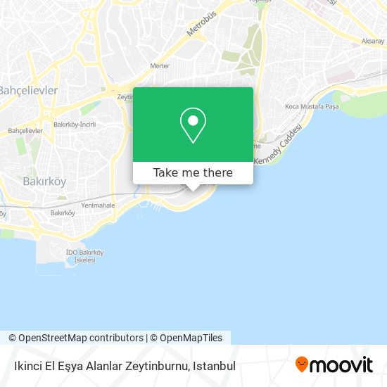 Ikinci El Eşya Alanlar Zeytinburnu map