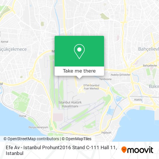 Efe Av - Istanbul Prohunt2016 Stand C-111 Hall 11 map