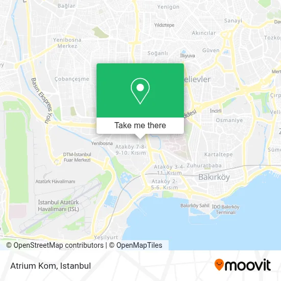Atrium Kom map