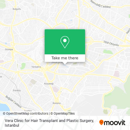 Vera Clinic for Hair Transplant and Plastic Surgery map