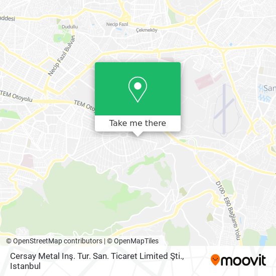 Cersay Metal Inş. Tur. San. Ticaret Limited Şti. map