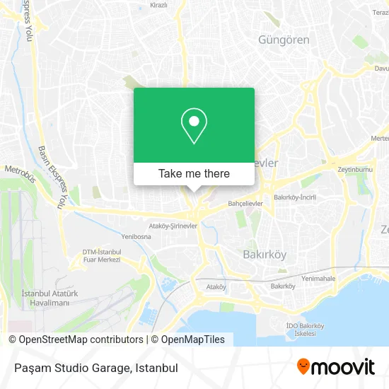 Paşam Studio Garage map