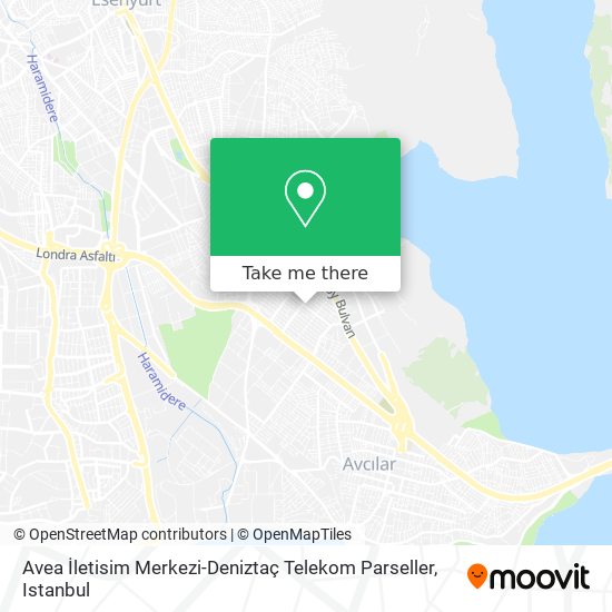 Avea İletisim Merkezi-Deniztaç Telekom Parseller map