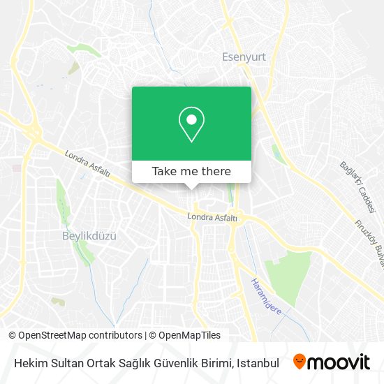 Hekim Sultan Ortak Sağlık Güvenlik Birimi map