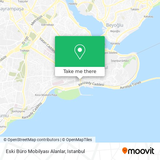 Eski Büro Mobilyası Alanlar map