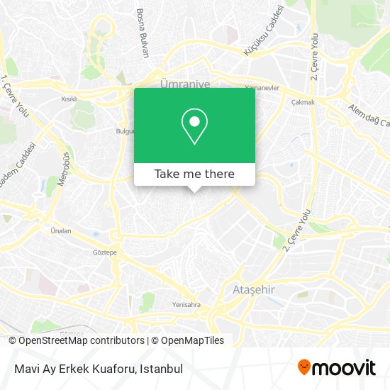 Mavi Ay Erkek Kuaforu map