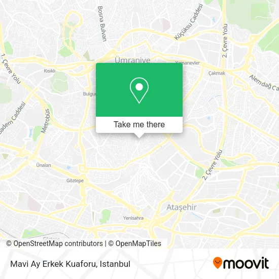 Mavi Ay Erkek Kuaforu map