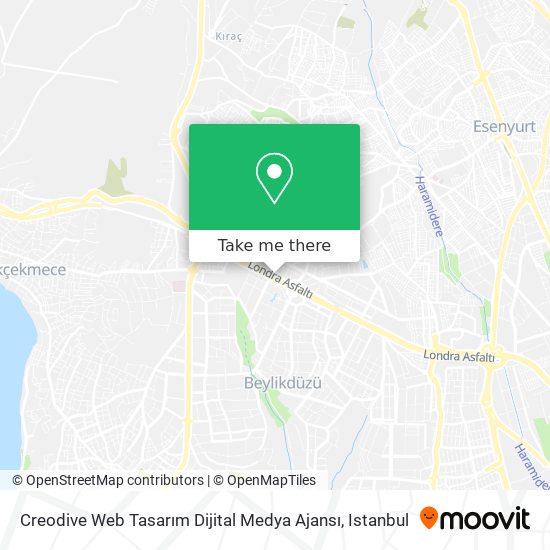 Creodive Web Tasarım Dijital Medya Ajansı map