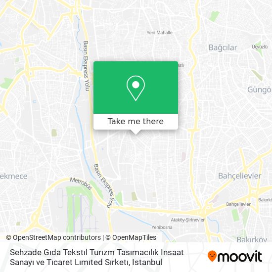 Sehzade Gıda Tekstıl Turızm Tasımacılık Insaat Sanayı ve Tıcaret Lımıted Sırketı map