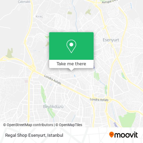 Regal Shop Esenyurt map