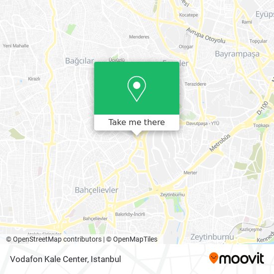 Vodafon Kale Center map