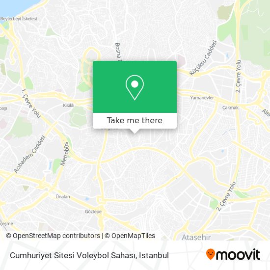 Cumhuriyet Sitesi Voleybol Sahası map