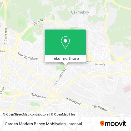 Garden Modern Bahçe Mobilyaları map