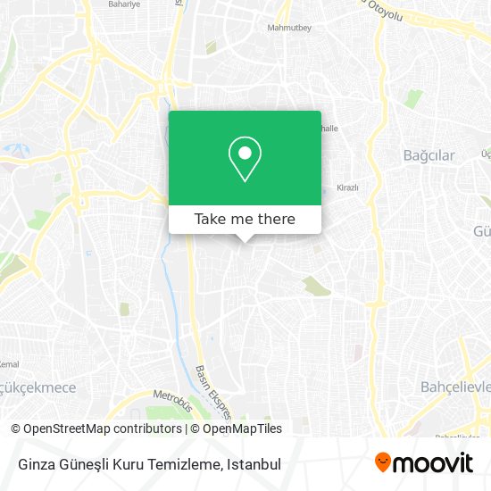 Ginza Güneşli Kuru Temizleme map