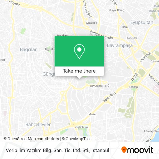 Veribilim Yazılım Bilg. San. Tic. Ltd. Şti. map