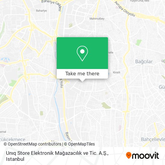 Unıq Store Elektronik Mağazacılık ve Tic. A.Ş. map