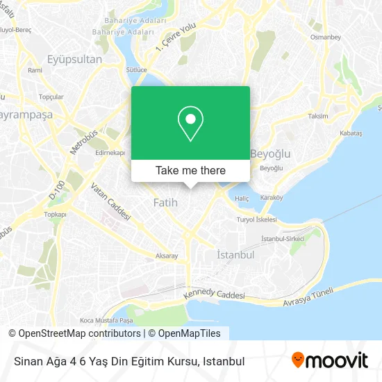 Sinan Ağa 4 6 Yaş Din Eğitim Kursu map