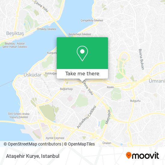 Ataşehir Kurye map