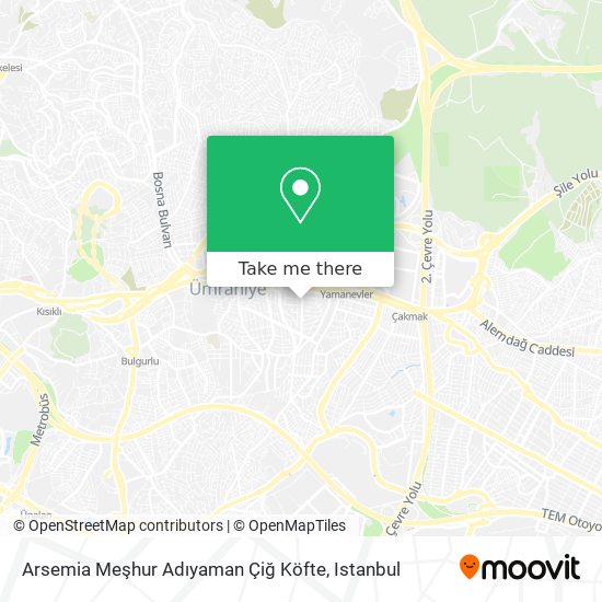 Arsemia Meşhur Adıyaman Çiğ Köfte map