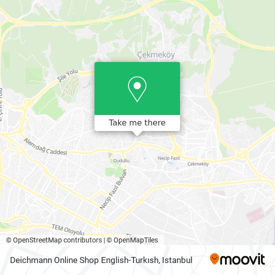 Deichmann Online Shop English-Turkısh map