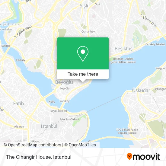 The Cihangir House map