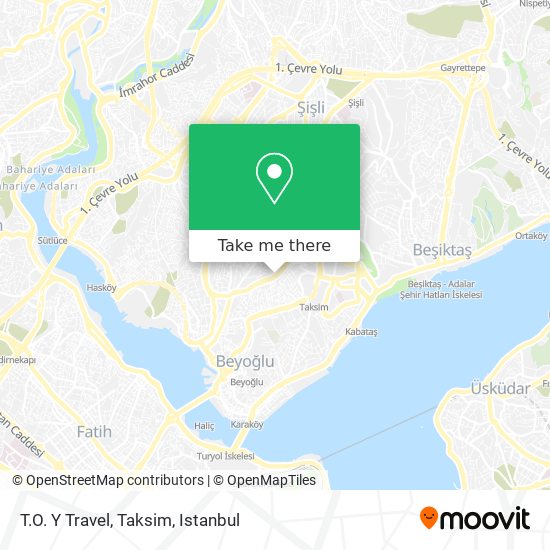 T.O. Y Travel, Taksim map