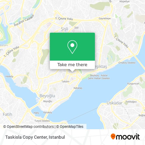 Taskisla Copy Center map