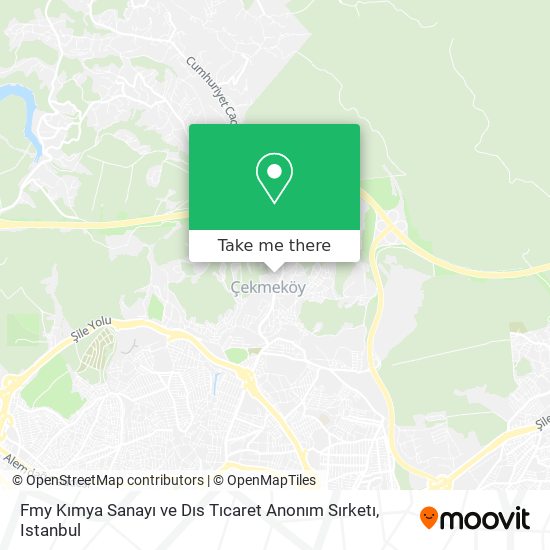 Fmy Kımya Sanayı ve Dıs Tıcaret Anonım Sırketı map