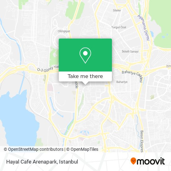 Hayal Cafe Arenapark map