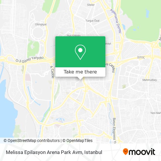 Melissa Epilasyon Arena Park Avm map