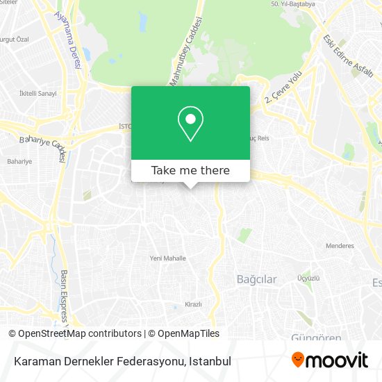 Karaman Dernekler Federasyonu map