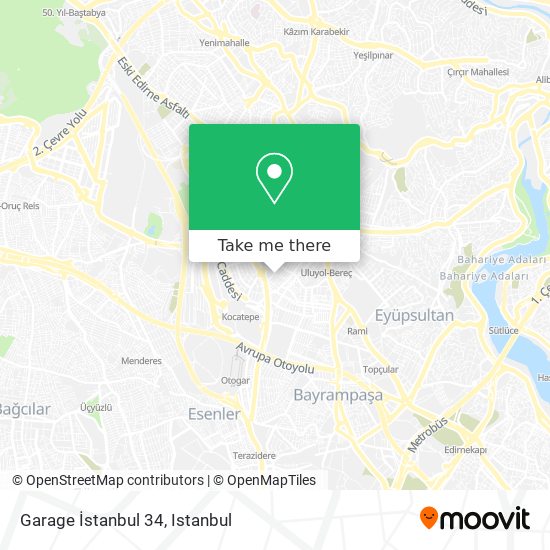 Garage İstanbul 34 map