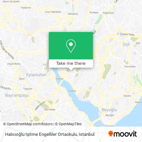 Halıcıoğlu Işitme Engelliler Ortaokulu map