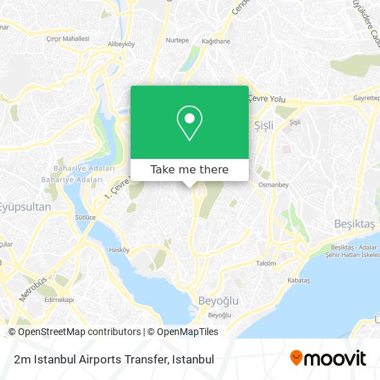 2m Istanbul Airports Transfer map