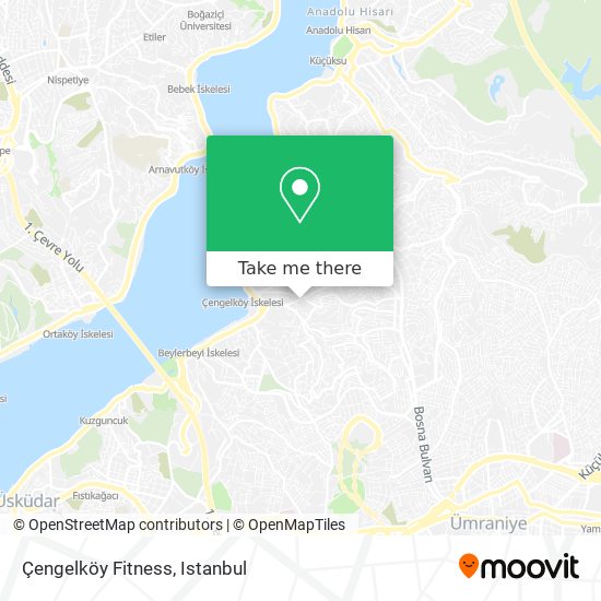 Çengelköy Fitness map