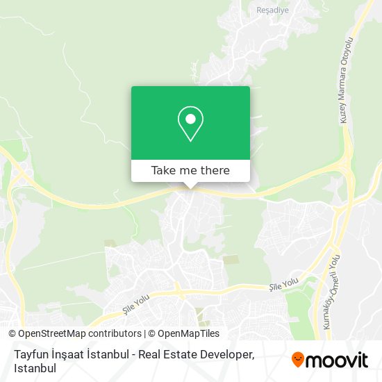 Tayfun İnşaat İstanbul - Real Estate Developer map