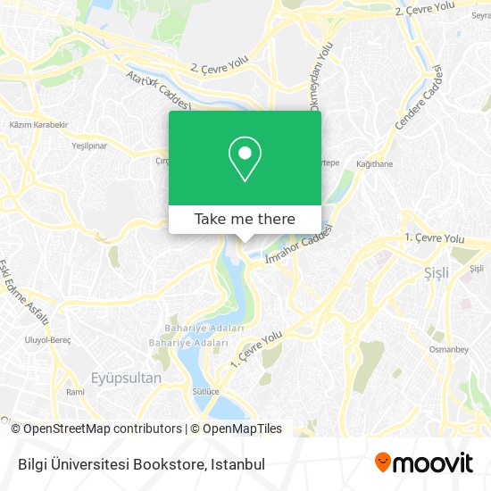 Bilgi Üniversitesi Bookstore map