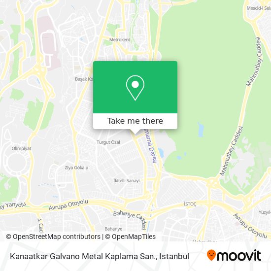 Kanaatkar Galvano Metal Kaplama San. map