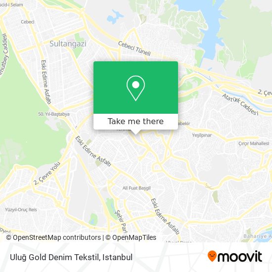 Uluğ Gold Denim Tekstil map